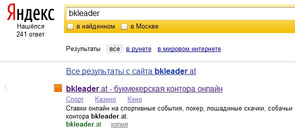Букмекерская контора Лидер whois bkleader.com