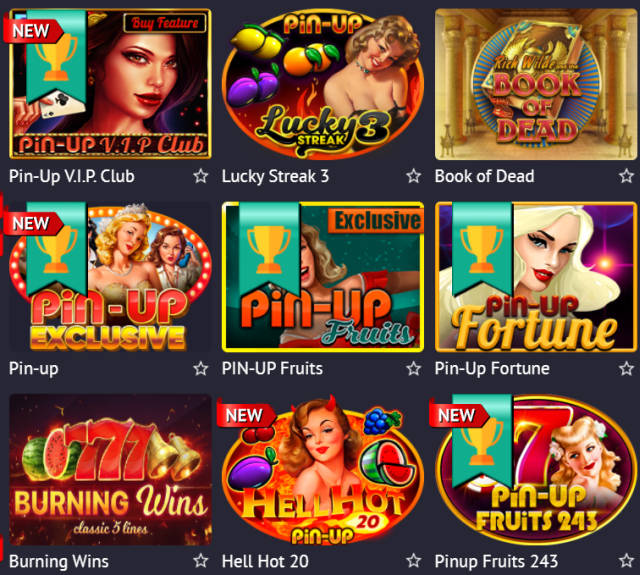 Игровые автоматы и слоты pinup.casino